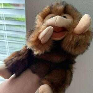 Folkmanis Monkey Hand Puppet - Long Tail Folktails - Realistic Plush Toy